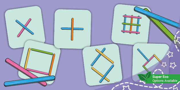 Fine Motor Skills: Lolly Stick Pattern Activity - Twinkl