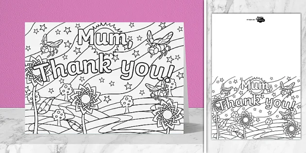 thank you mom coloring pages
