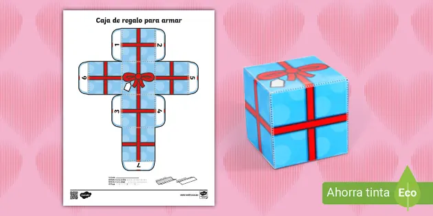 Plantilla De La Tarjeta Del Día De San Valentín Con Caja De Regalo