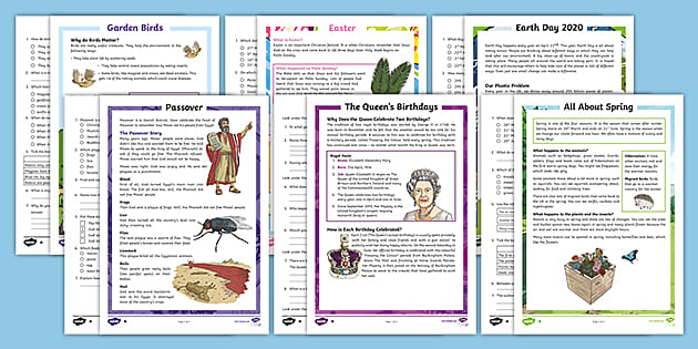 LKS2 April Reading Comprehension Activity Pack