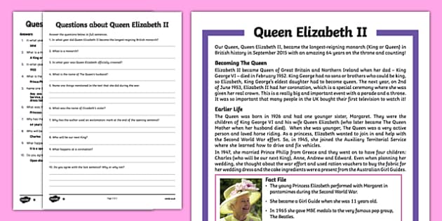 research paper on queen elizabeth 2