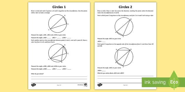 problem solving circles maths