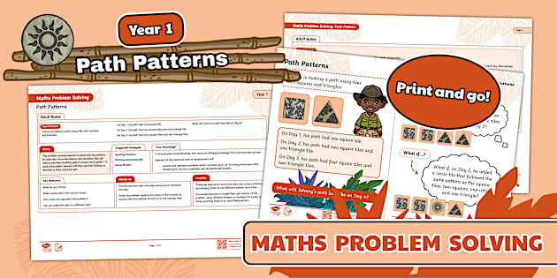 Maths Problem Solving: Year 1: Path Patterns