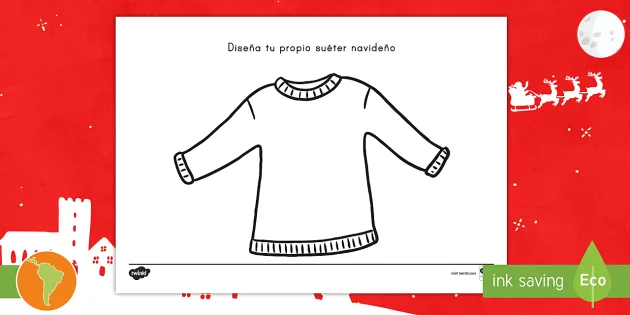 Impresionismo al revés saltar Ficha de actividad: Diseña tu propio suéter navideño