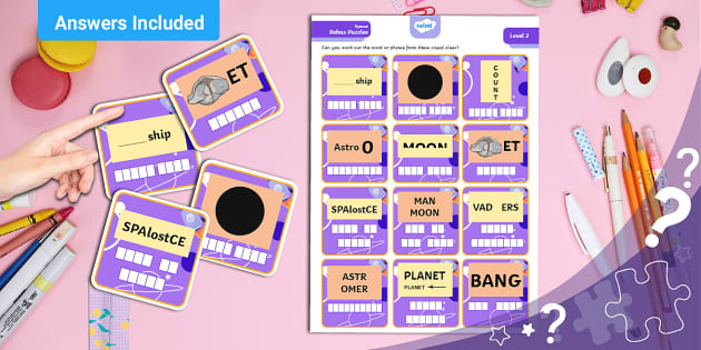 Space Themed Rebus Puzzles PowerPoint Twinkl Kids Puzzle