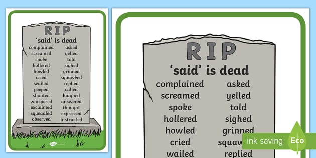 Said is Dead Display (teacher made)