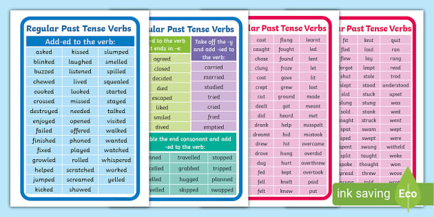 simple past tense regular verbs