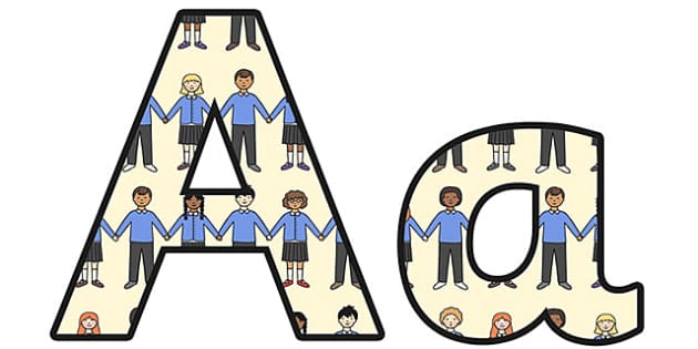 Friendship Small Lowercase Display Lettering - Twinkl