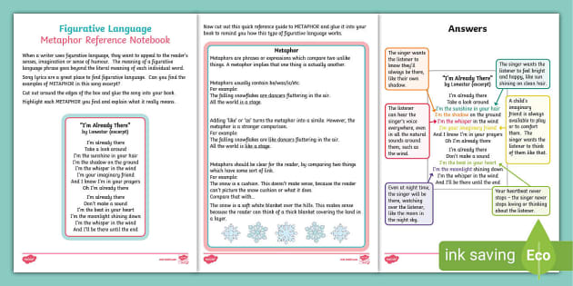 Cover me in sunshine lyrics worksheet