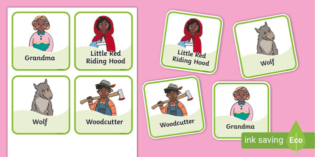 Little Red Riding Hood Grandma's House Role Play Badges
