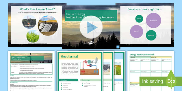 AQA Energy Lesson 8: Energy Resources | Beyond Secondary