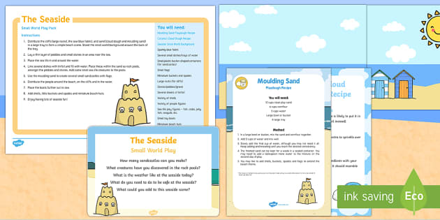 The Seaside Small World Play Idea and Printable Resource Pack