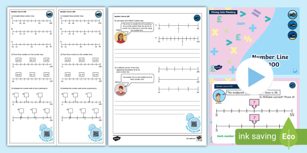 Year Diving Into Mastery Step Number Line To Pack