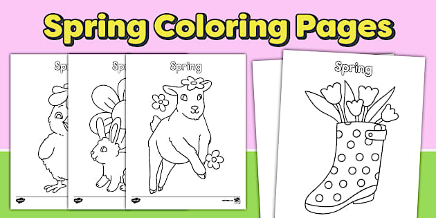 Spring Coloring Pages
