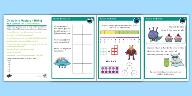 White Rose Maths Compatible Y1 Find Number Bonds to 10