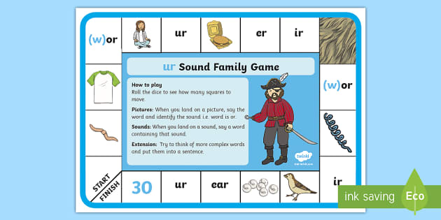 'ur' Sound Family Game - Ur Sound Family Game (teacher made)