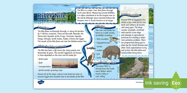 River Nile Fact File - KS2 - Geography (teacher Made)