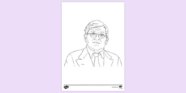 FREE! - David Hockney Colouring Sheet | Famous Artists | Primary