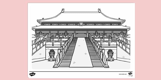 FREE! - Forbidden City Colouring Sheet | Colouring Sheets