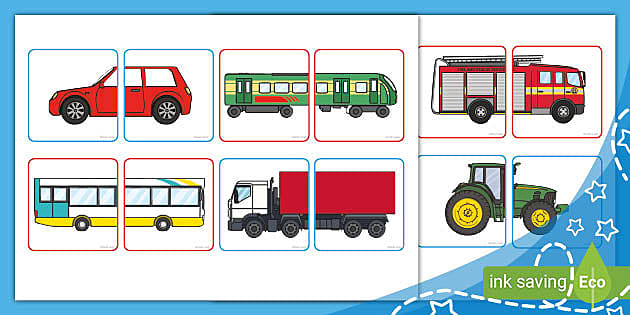 Transport Matching Puzzle Game (teacher made)