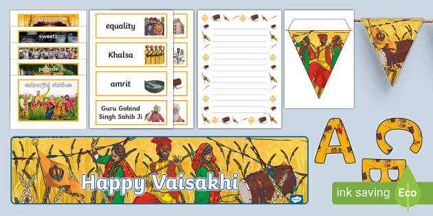 Vaisakhi Decorations Display Pack | Twinkl | KS2 - Twinkl