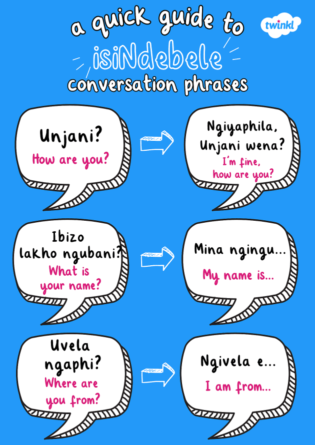 Common Phrases in 12 Official Languages of South Africa