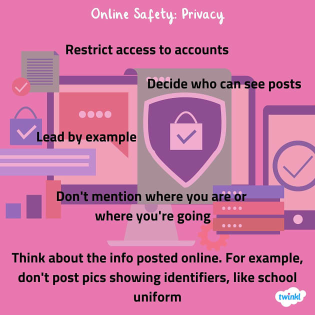 Staying Safe on the Online Safety KS2 Twinkl