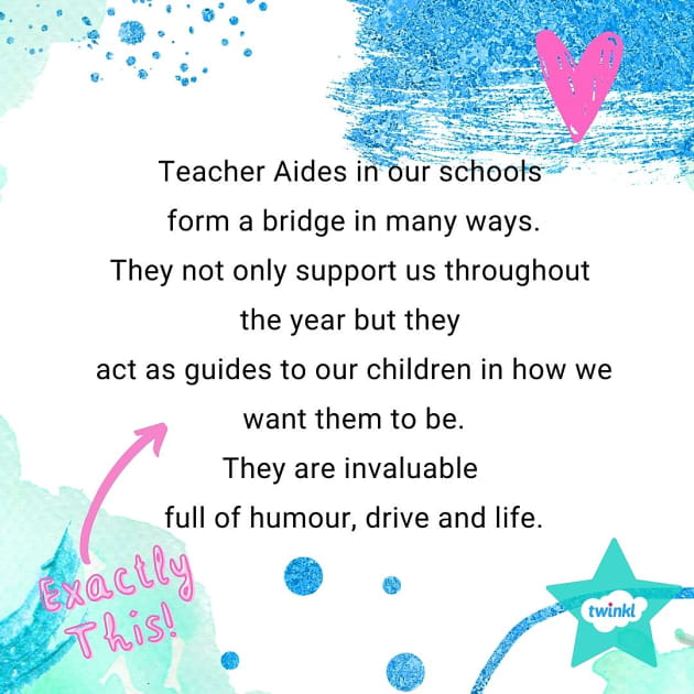 This week the TA Talk is all about thanking Teacher Aides around Australia.
