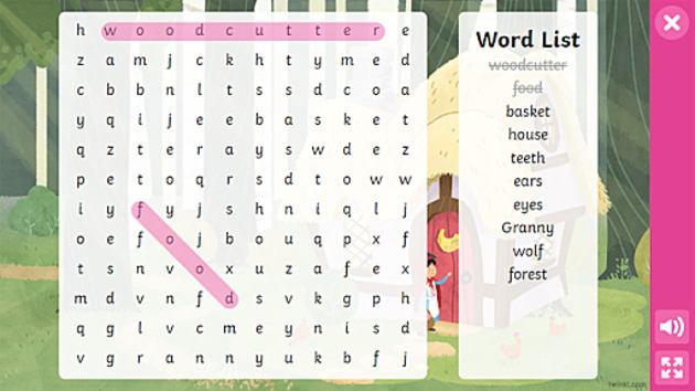 Kids 1 wordsearch - Recursos de ensino