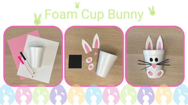 How to Make Foam Cup Bunnies  Easter crafts, Easter bunny crafts, Small  easter gifts