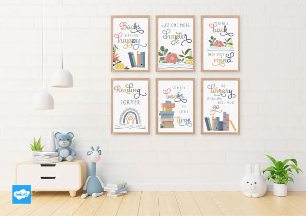 How to Create a Colorful School Themed Mini Gallery Wall