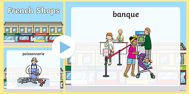 French Vocabulary for Shops & Stores