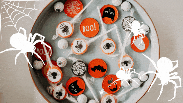 Halloween Candy Spider Animated