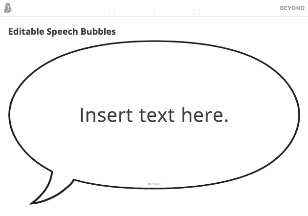 Editable Speech Bubbles | KS3 Teacher Toolbox | Beyond