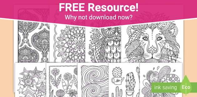 6 Pack Stress Relief Coloring Pages, Garden Gnome Digital Print, Detailed  Mandala Instant Download Set, Coloring Books Adults (Download Now) 