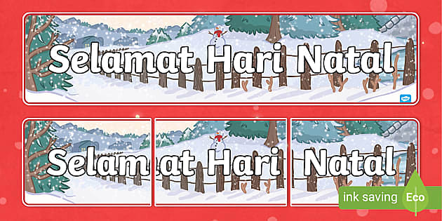 sepanduk Selamat Hari Krismas