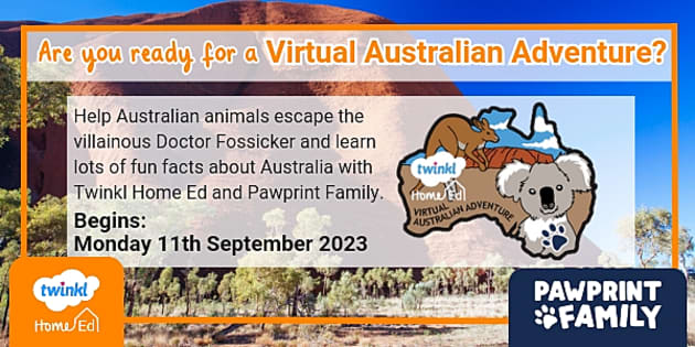 Welcome To A Virtual Australian Adventure With Twinkl And Pawprint Family