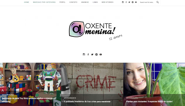 Oxente Menina, Personal blog