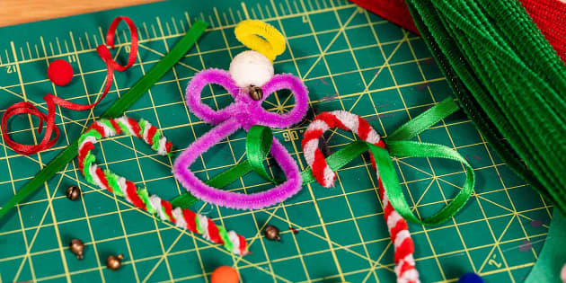 Chancee Art Pipe Cleaners for Christmas Decoration Red Green White