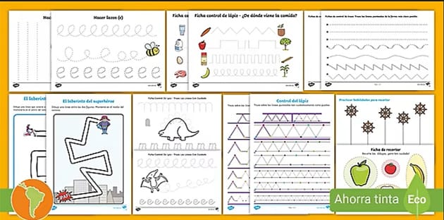 Ejercicios de grafomotricidad para preescolar - Twinkl México