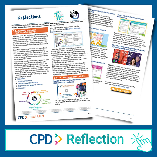 TA CPD: Educating PDA Students in Schools - Part 2 - Twinkl