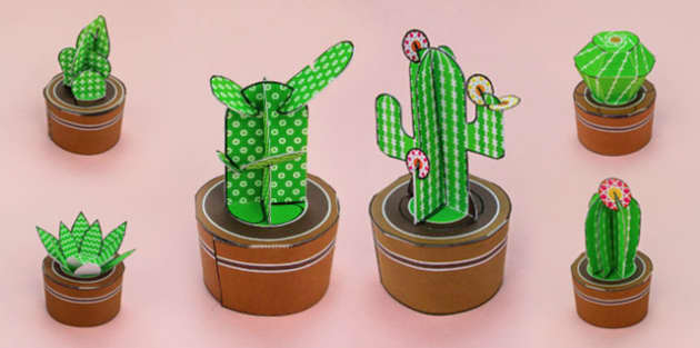 3D Cactus Craft Pack