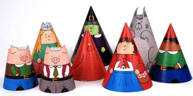Traditional Tales Cone Characters