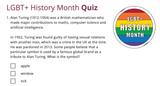 LGBT+ History Month Quiz, Events