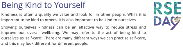 FREE! - How Can You Be Kind To Yourself? RSE Day Worksheet | Beyond