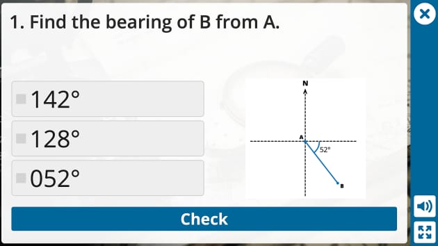 👉 Calculate Bearings Interactive Multiple Choice | KS4 | Beyond