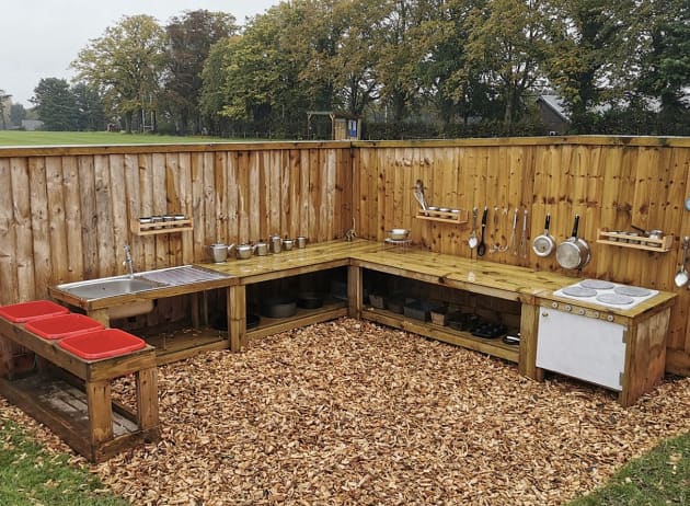 Early Years Autumn Mud Kitchen Ideas - Twinkl