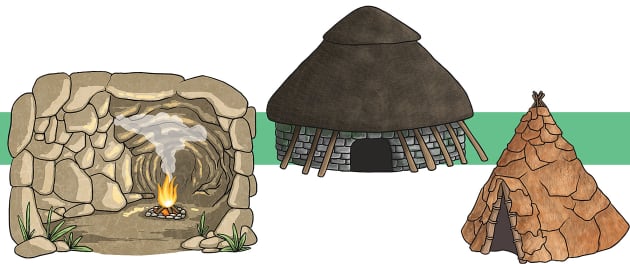 how to make a stone age house homework