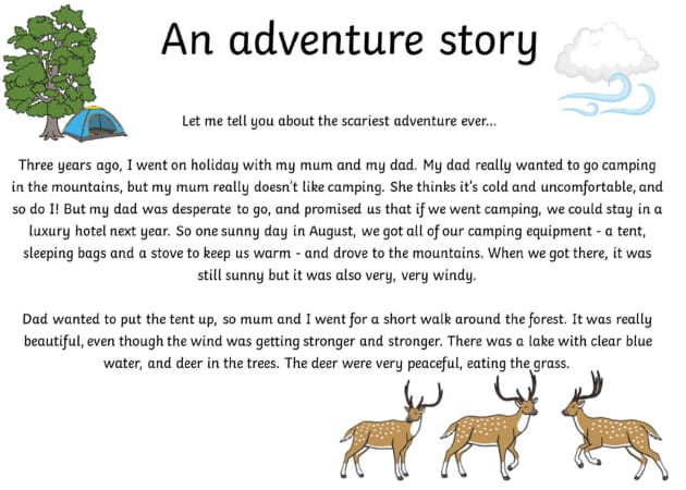 creative writing on adventure story
