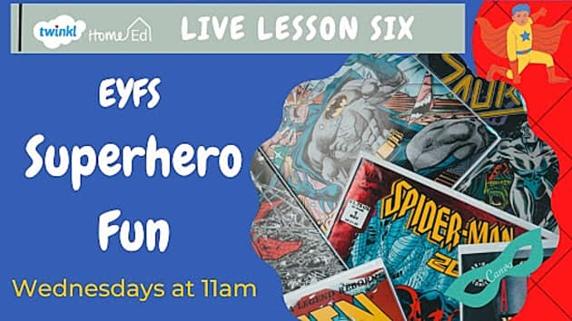 Spring Super Hero Live Lessons Spring 1 2023 - all the links you need!